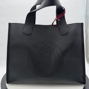 Black Leather Tote Bag